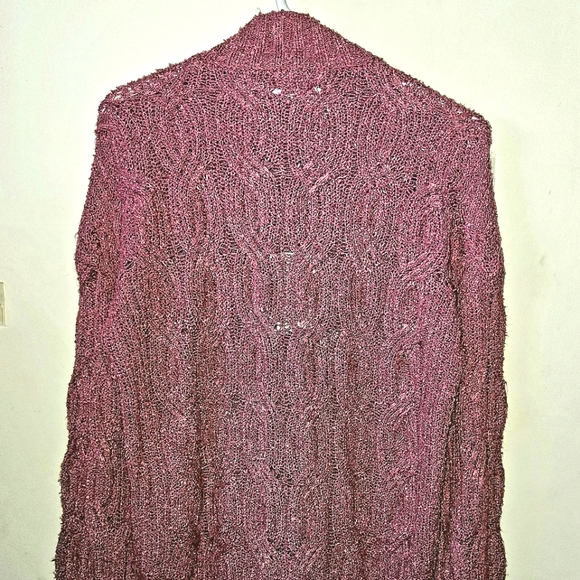 Raspberry Cable Sweater - Picture 2 of 2